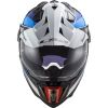 LS2 MX701 EXPLORER CARBON FRONTIER adventure helma černá/modrá